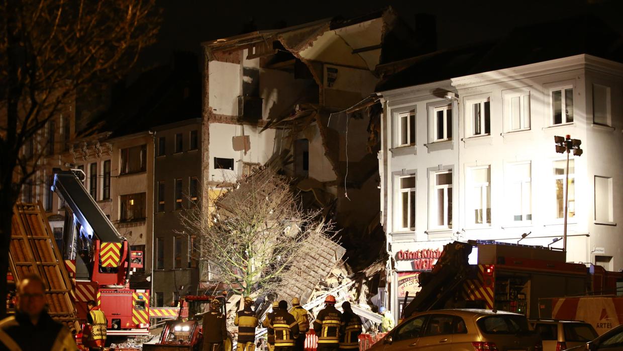 El edificio afectado por la explosión