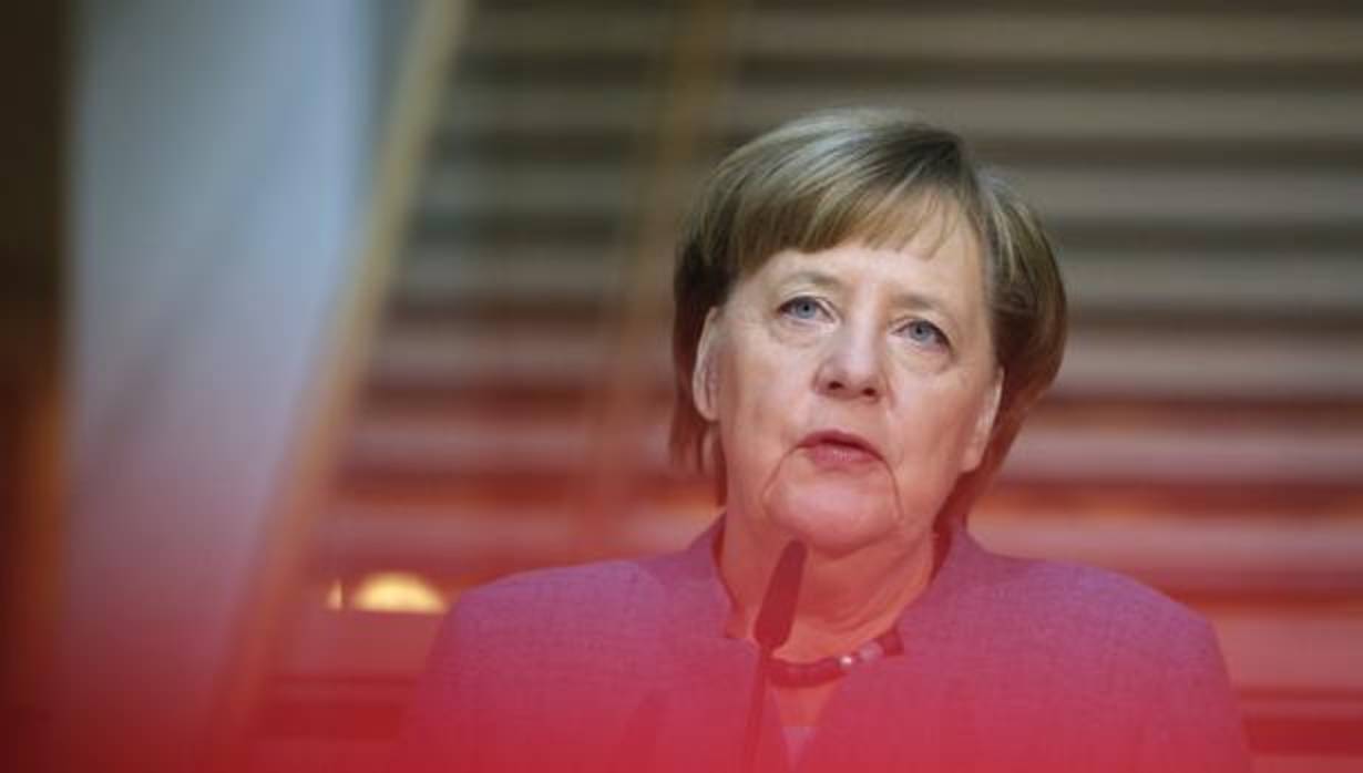 Angela Merkel, antes del encuentro de este domingo con Schulz