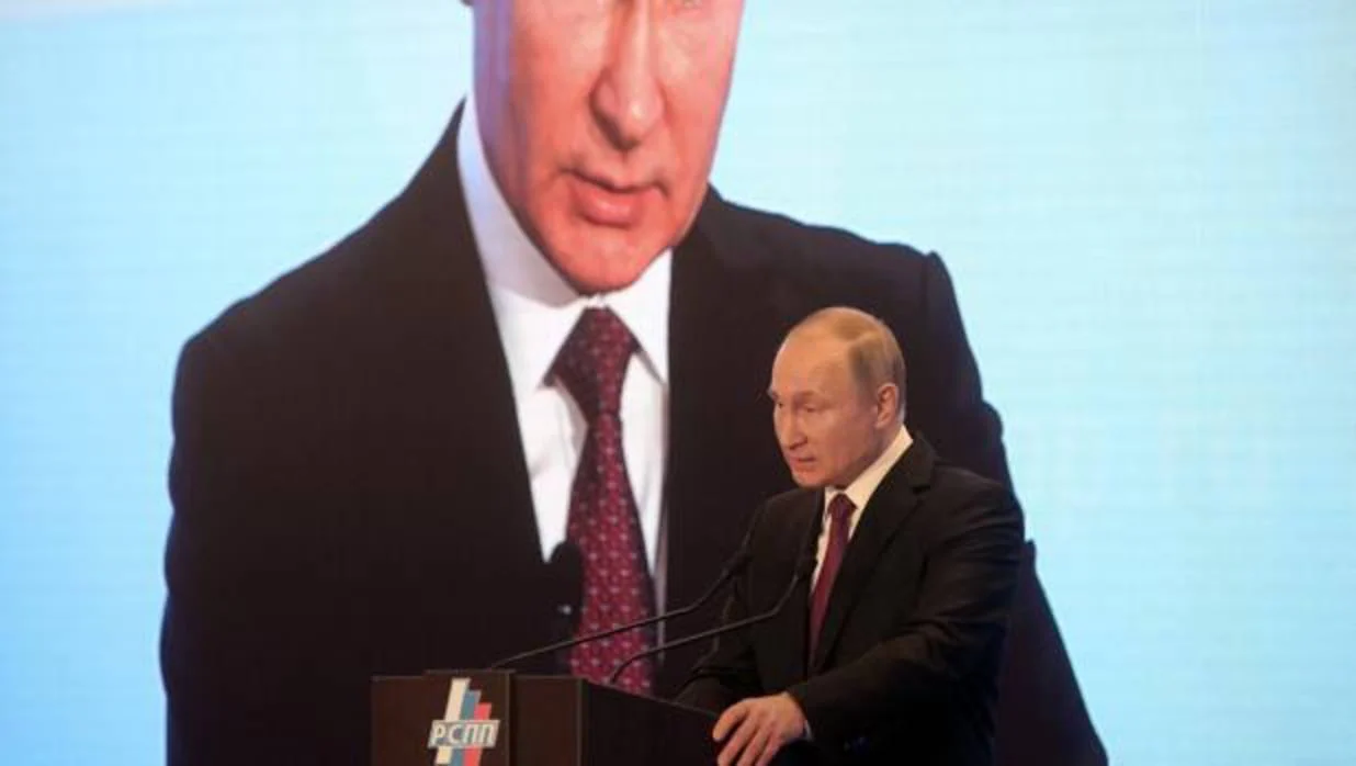El presidente ruso, Vladímir Putin, durante un discurso esta semana en Moscú