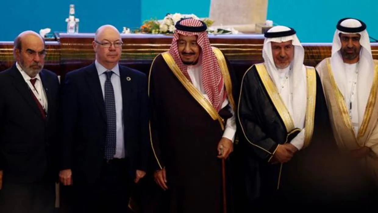 El Rey Salmán, en Riad