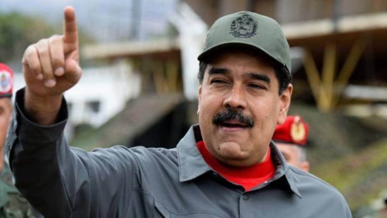 Nicolás Maduro, en un acto con militares en el mes de febrero