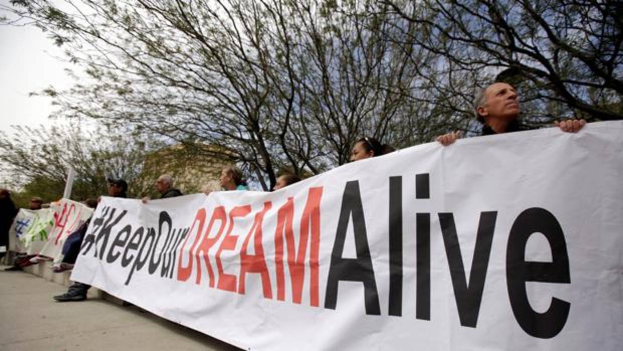 Manifestación en apoyo a los «dreamers»