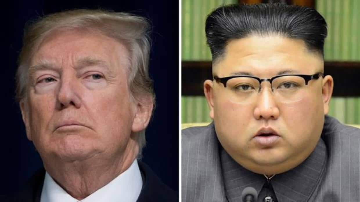 El presidente de Estados Unidos, Donald Trump, y el líder de Corea del Norte, Kim Jong-un