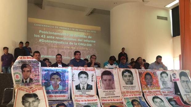 «El informe de la ONU confirma las mentiras del Gobierno», denuncian los familiares de los 43 desaparecidos de Ayotzinapa