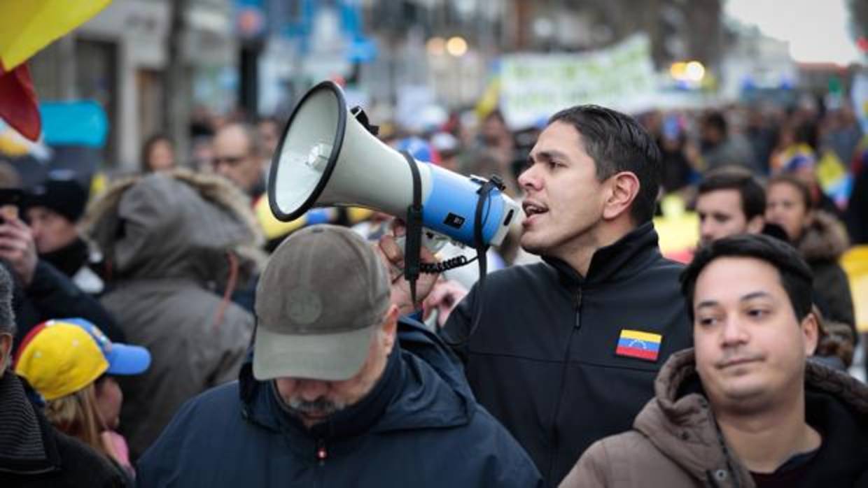 Una manifestación exige en Madrid elecciones libres en Venezuela para acabar con el régimen de Maduro