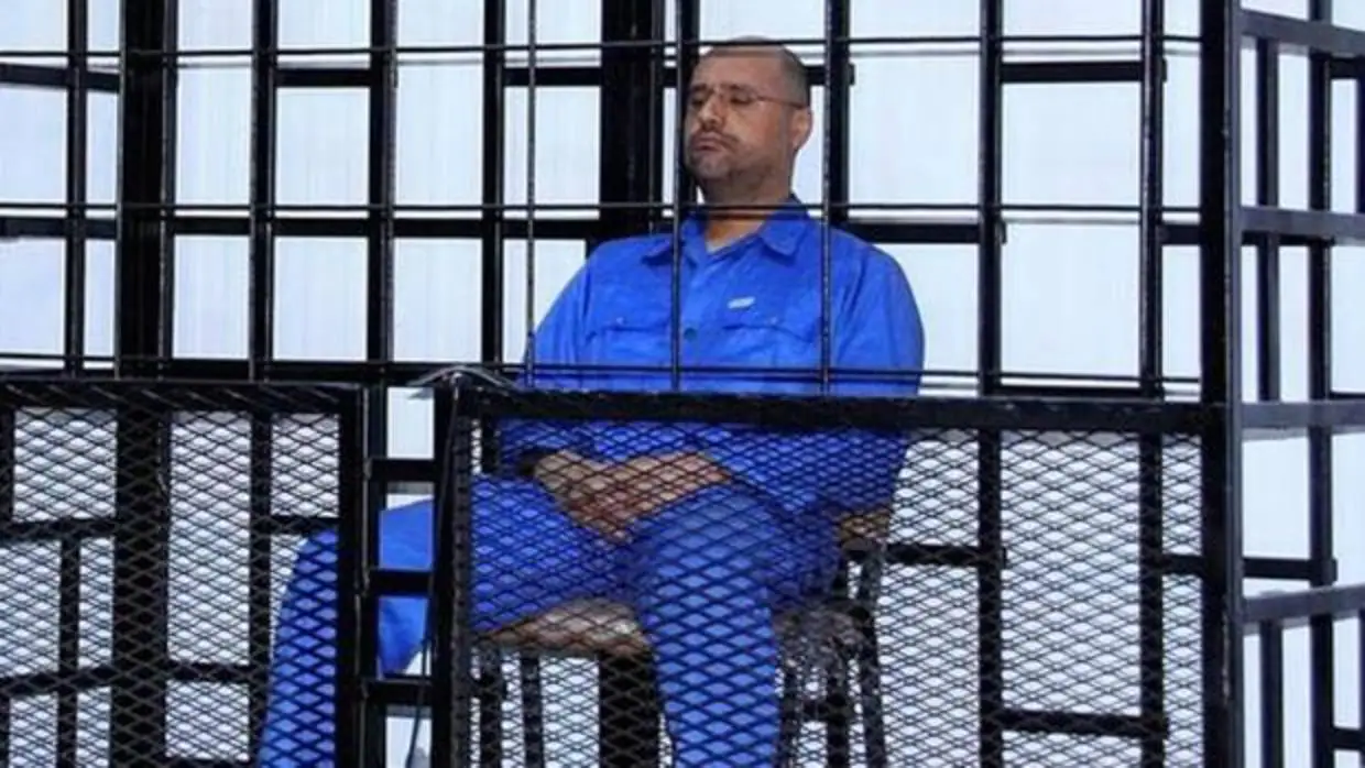 Saif al Islam,, cuando estuvo preso