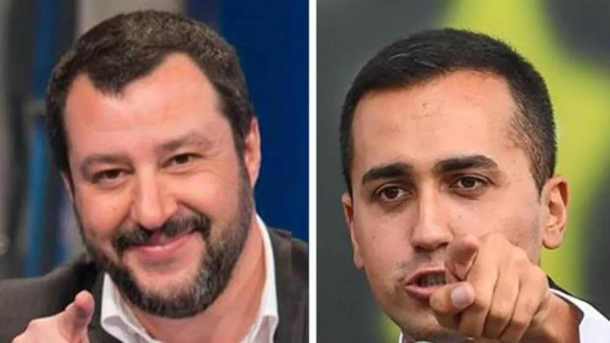 Matteo Salvini (izquierda) y Luigi dei Maio