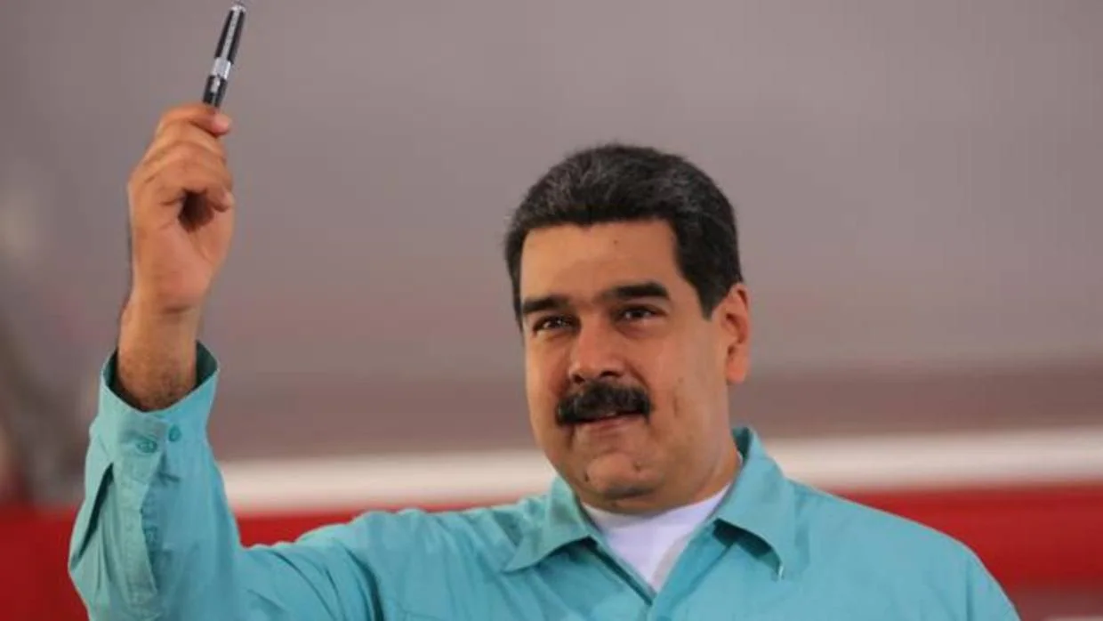 Nicolás Maduro, durante un encuentro con educadores simpatizantes del chavismo