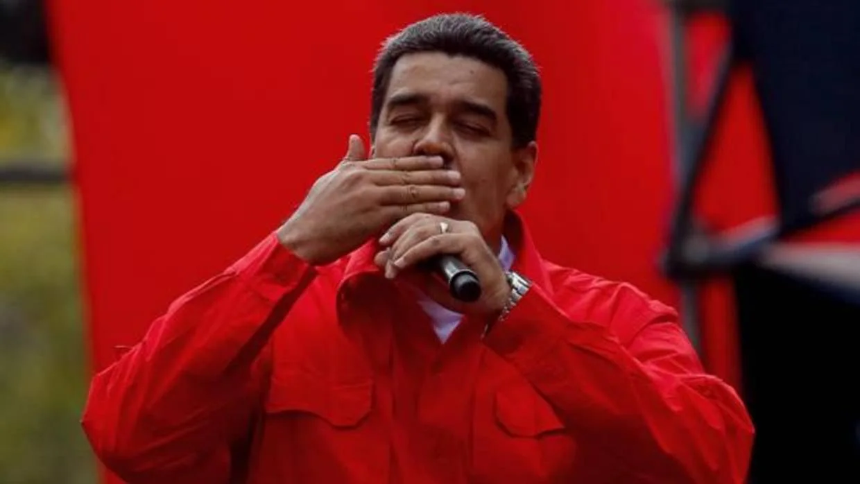 Nicolás Maduro, en un acto político este sábado en Caracas