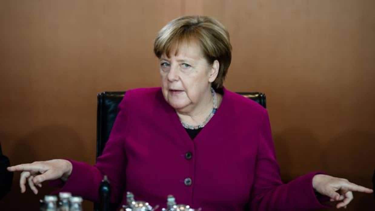 La canciller Merkel, en un reciente consejo de ministros en Berlín