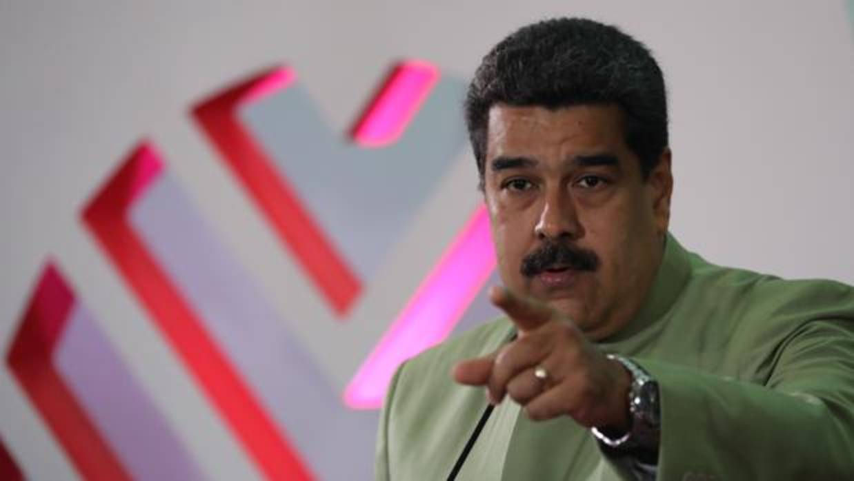 El presidente de Venezuela, Nicolás Maduro, habla durante un acto