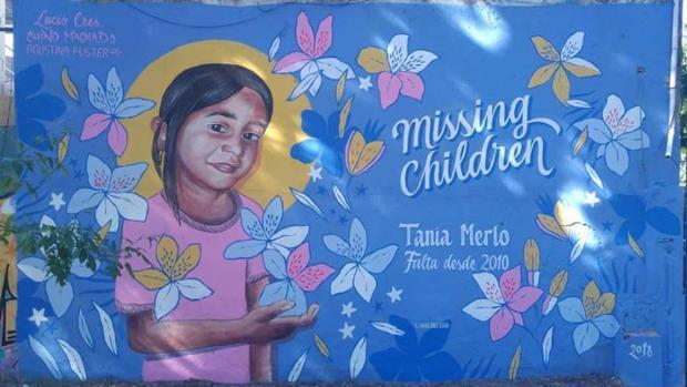 Grafitis para buscar a niños desaparecidos en Argentina