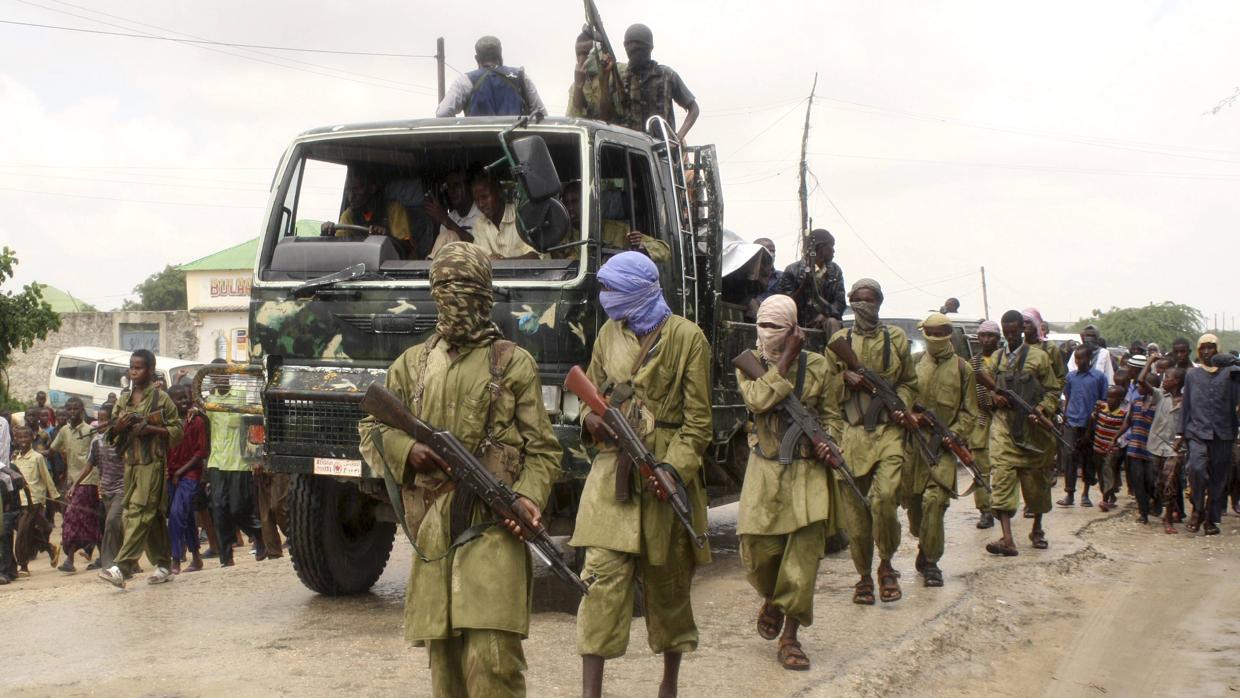 Miembros del grupo yihadista Al Shabaab