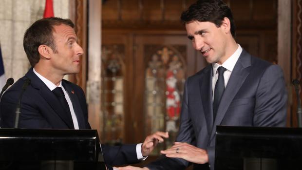 Trump se enfrenta a Macron y Trudeau por Twitter horas antes de la cumbre de G-7