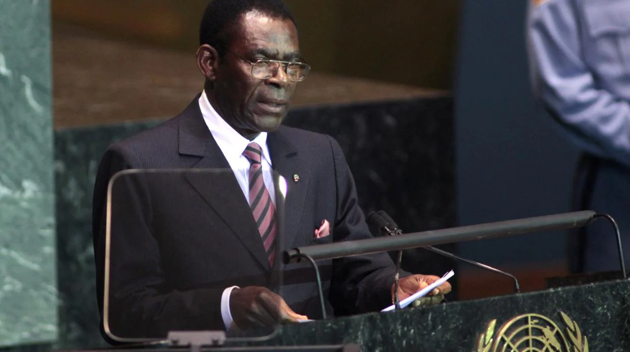 Teodoro Obiang, dando un discurso ante Naciones Unidas en 2009