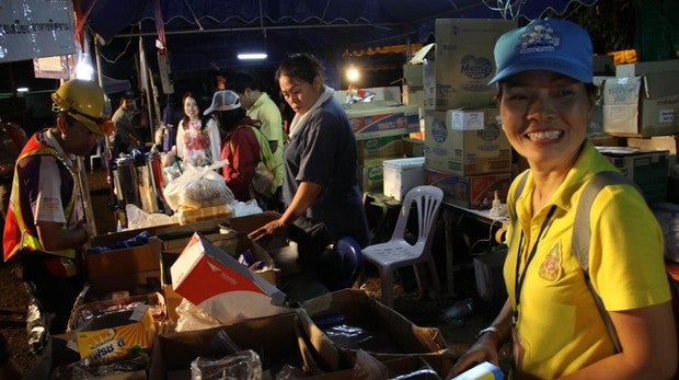 El «gran carnaval» de la solidaridad en Tailandia