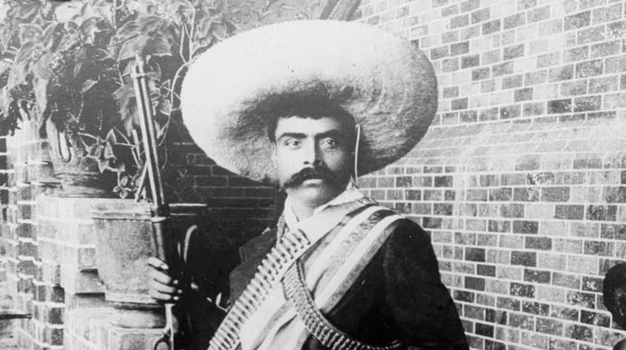El revolucionario Emiliano Zapata, en 1910