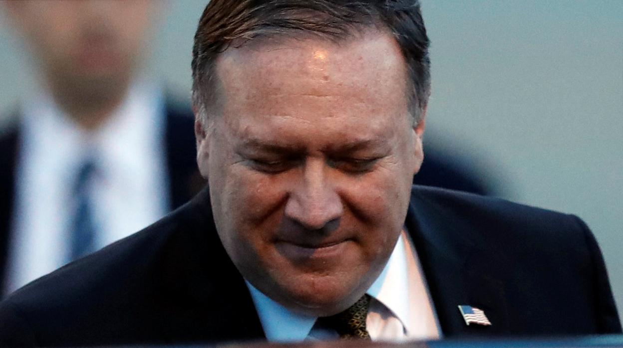 Mike Pompeo, secretario de Estado de EE.UU. a su llegado a Japón