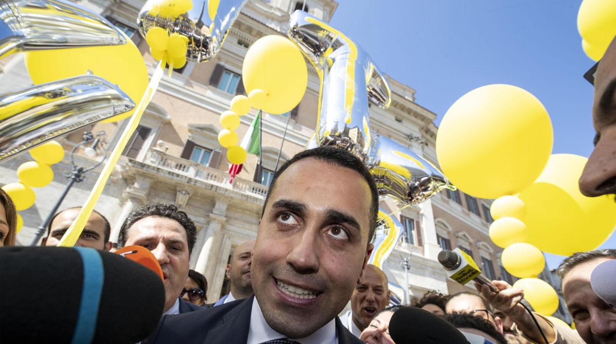 El líder del Movimiento Cinco Estrellas, Luigi di Maio en Roma