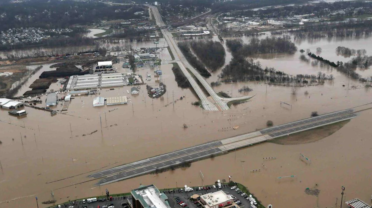 Inundación en la ciudad de Pacific, Misuri, en una imagen de archivo de 2015