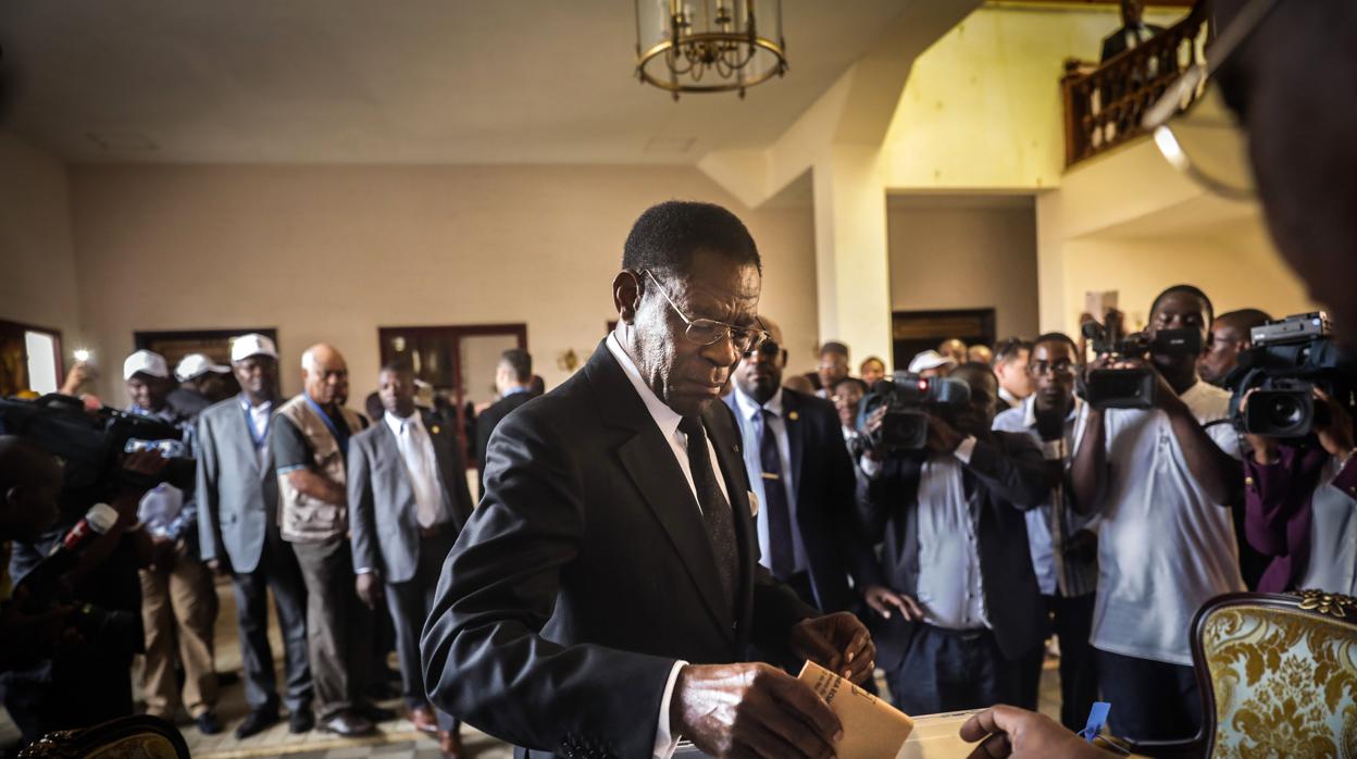 Teodoro Obiang, en las elecciones legislativas de noviembre de 2017