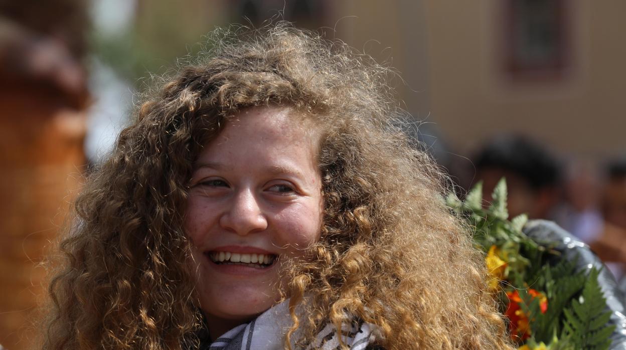 Ahed Tamami fue liberada el domingo, después de ocho meses presa