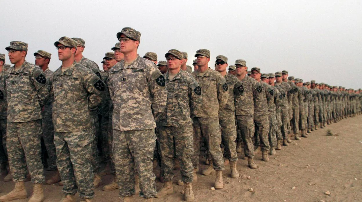 Batallón de soldados norteamericanos
