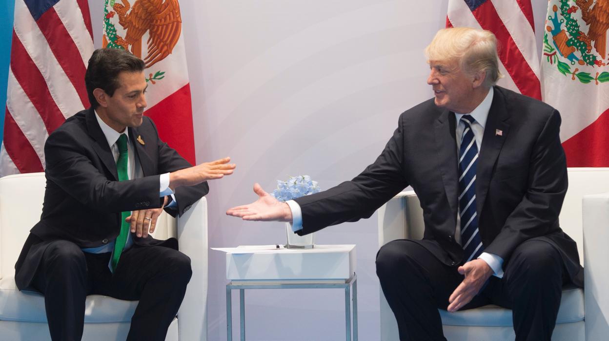 El presidente de México, Enrique Peña Nieto (izquierda), y el de Estados Unidos, Donald Trump, en 2017