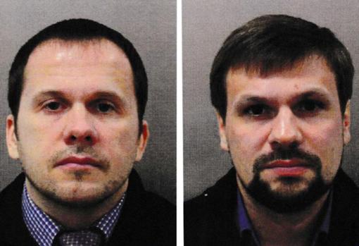 Alexander Petrov y Ruslan Boshirov, los dos identificados por el envenenamiento