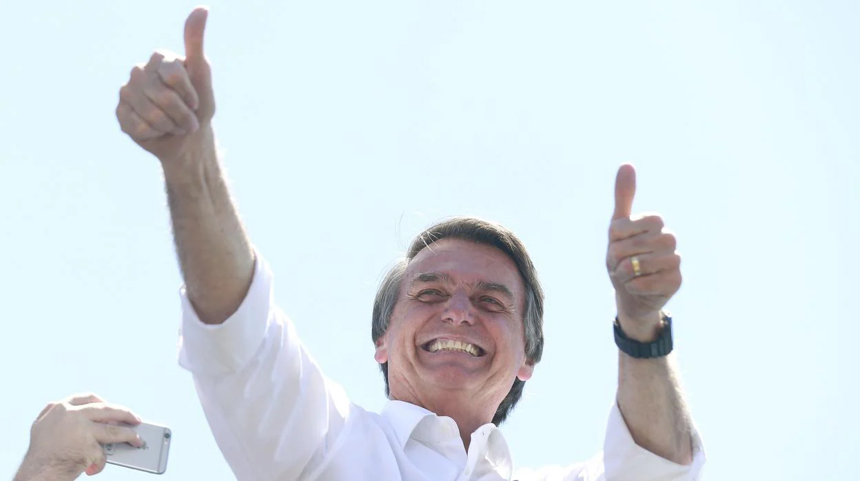 El candidato por el PSL, Jair Bolsonaro