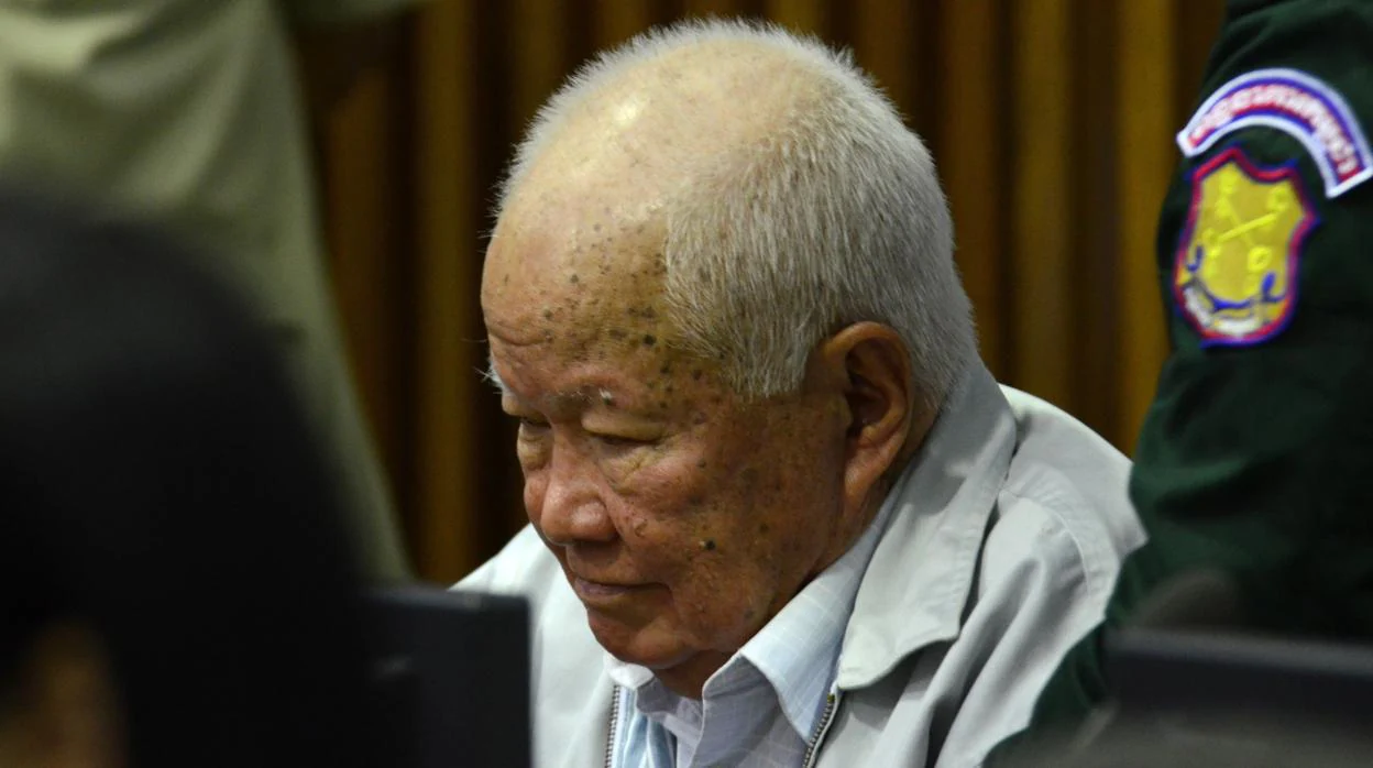 Khieu Samphan, en el juicio