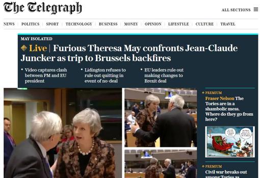 La prensa británica habla de fracaso y humillación de May tras sus súplicas a la UE para renegociar el Brexit