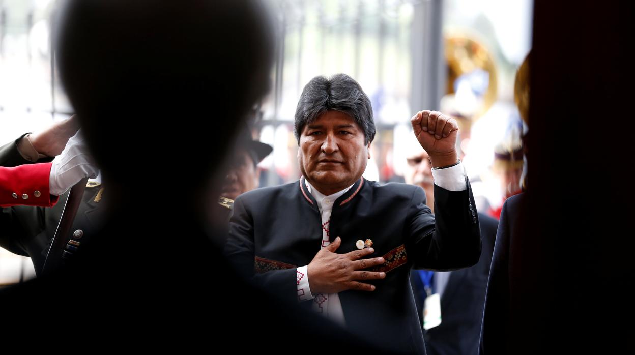Evo Morales, a su llegada a la cumbre de Mercosur en Montevideo