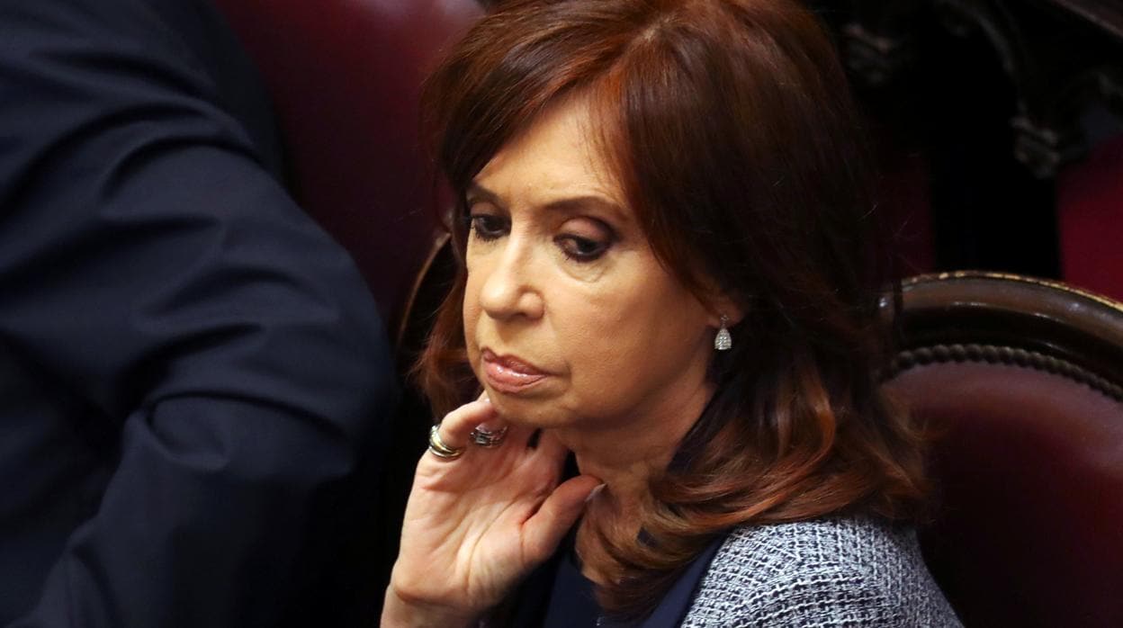 Cristina Fernández, en una sesión del Senado el pasado agosto