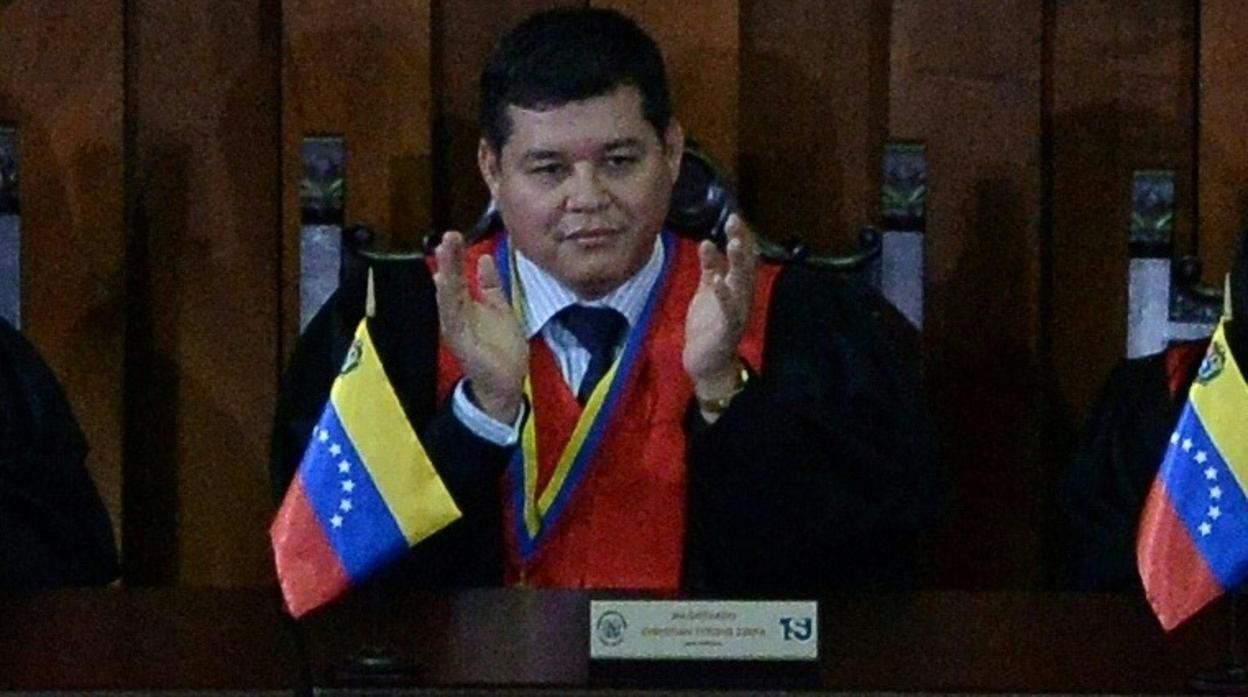 Christian Zerpa en un acto en el TSJ en Caracas