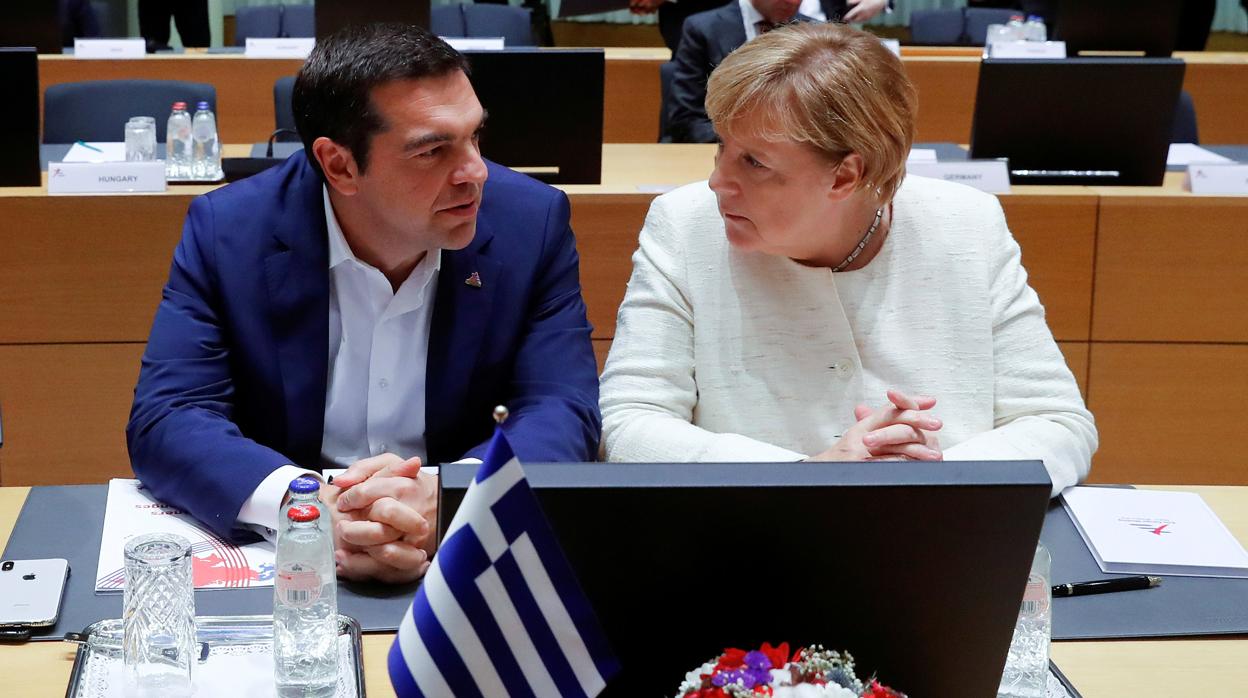 Tsipras y Merkel, en una imagen de archivo