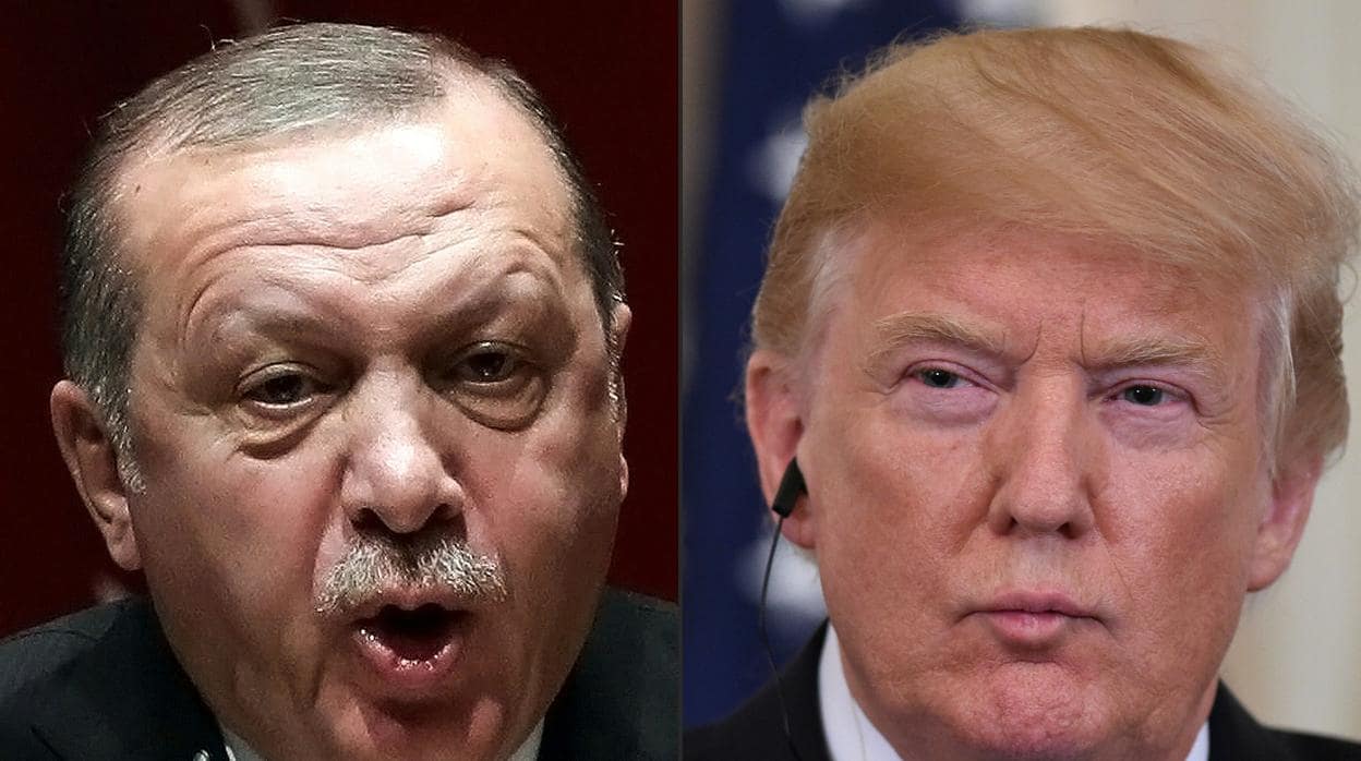 El presidente turco Recep Tayyip Erdogan y Donald Trump