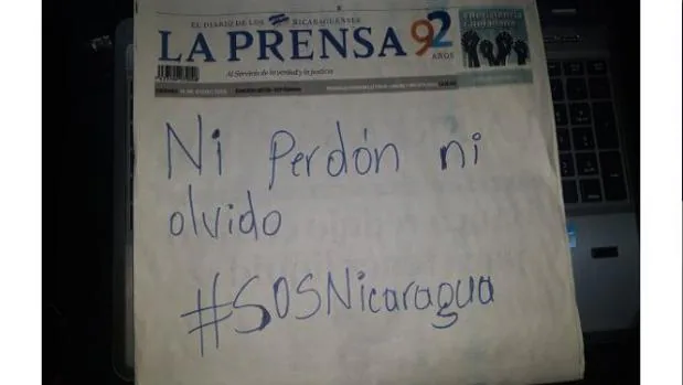 «La Prensa» de Nicaragua publica su portada en blanco como protesta contra Ortega