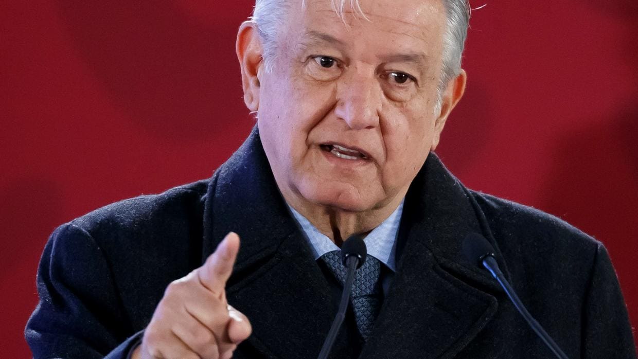 López Obrador, en rueda de prensa este lunes en el Palacio Nacional en Ciudad de México
