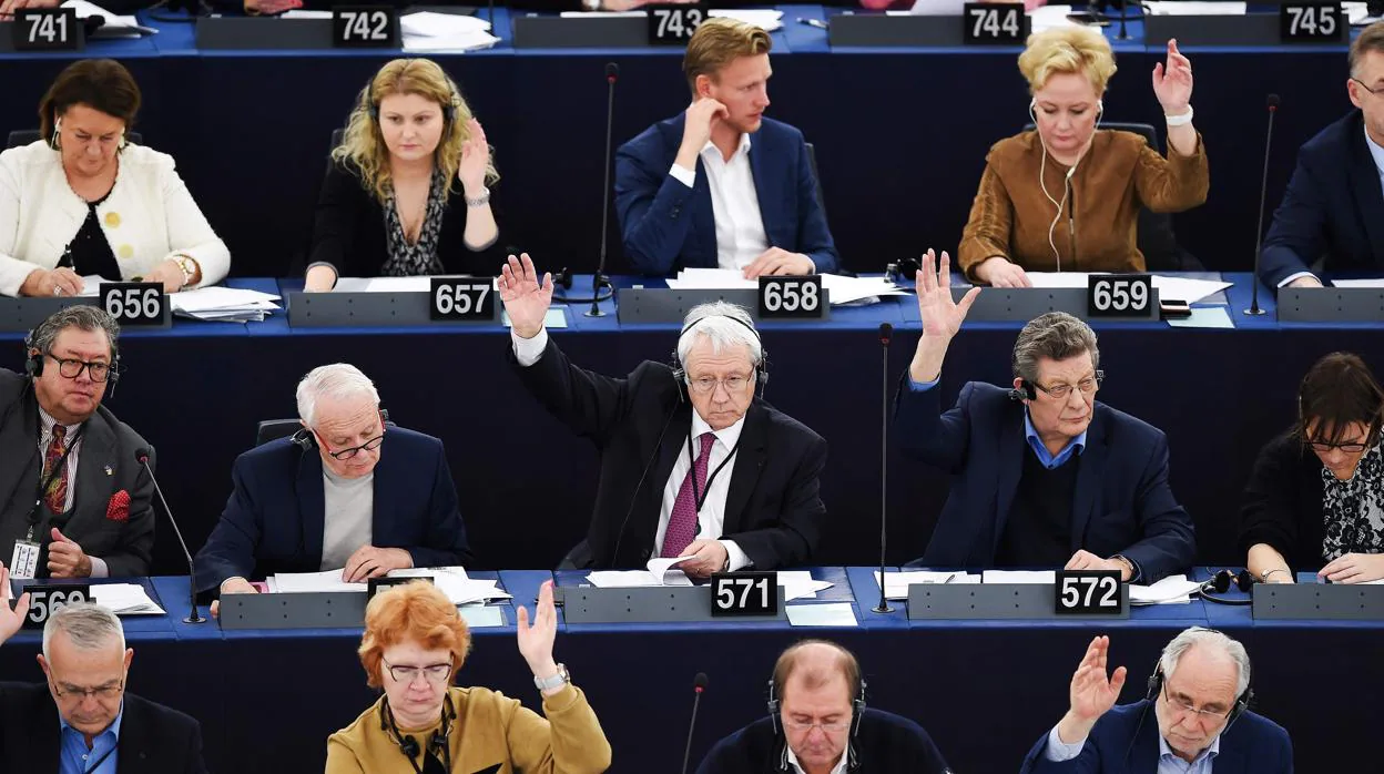 Sesión plenaria en el Parlamento Europeo (Estrasburgo)