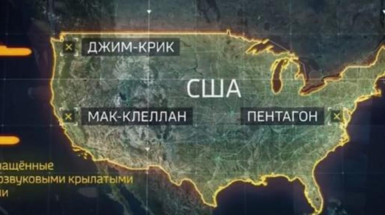 El principal canal público ruso muestra cómo sería un ataque nuclear ruso contra EE.UU.