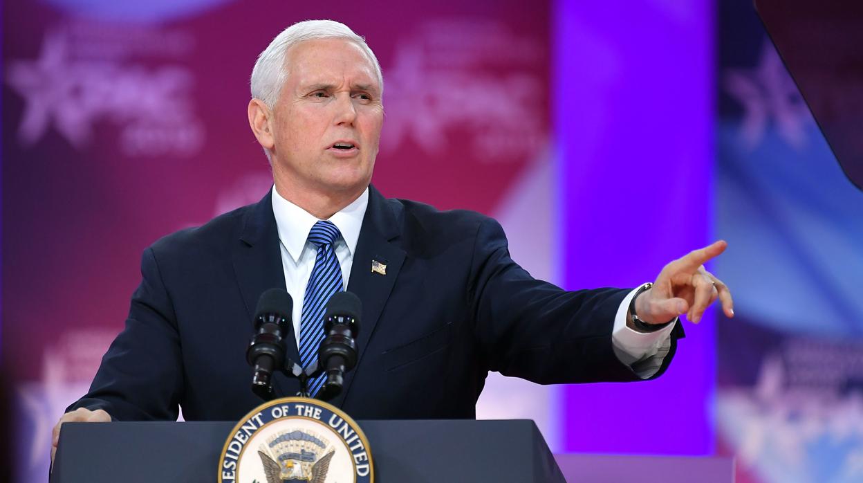 El vicepresidente de EE.UU., Mike Pence, el pasado 1 de marzo en un acto en Maryland