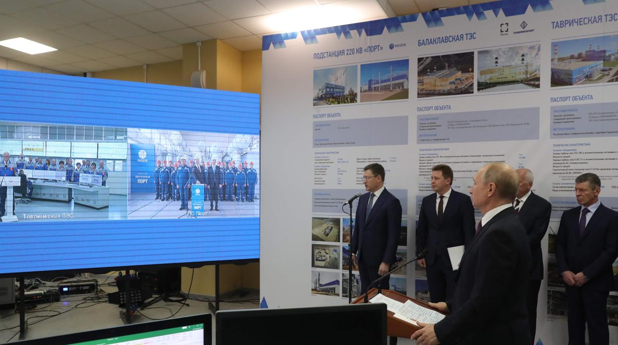 Putin, este lunes en la inauguración de dos plantas eléctricas en Crimea