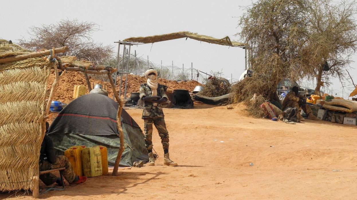 Un militar de Malí en la región de Menaka