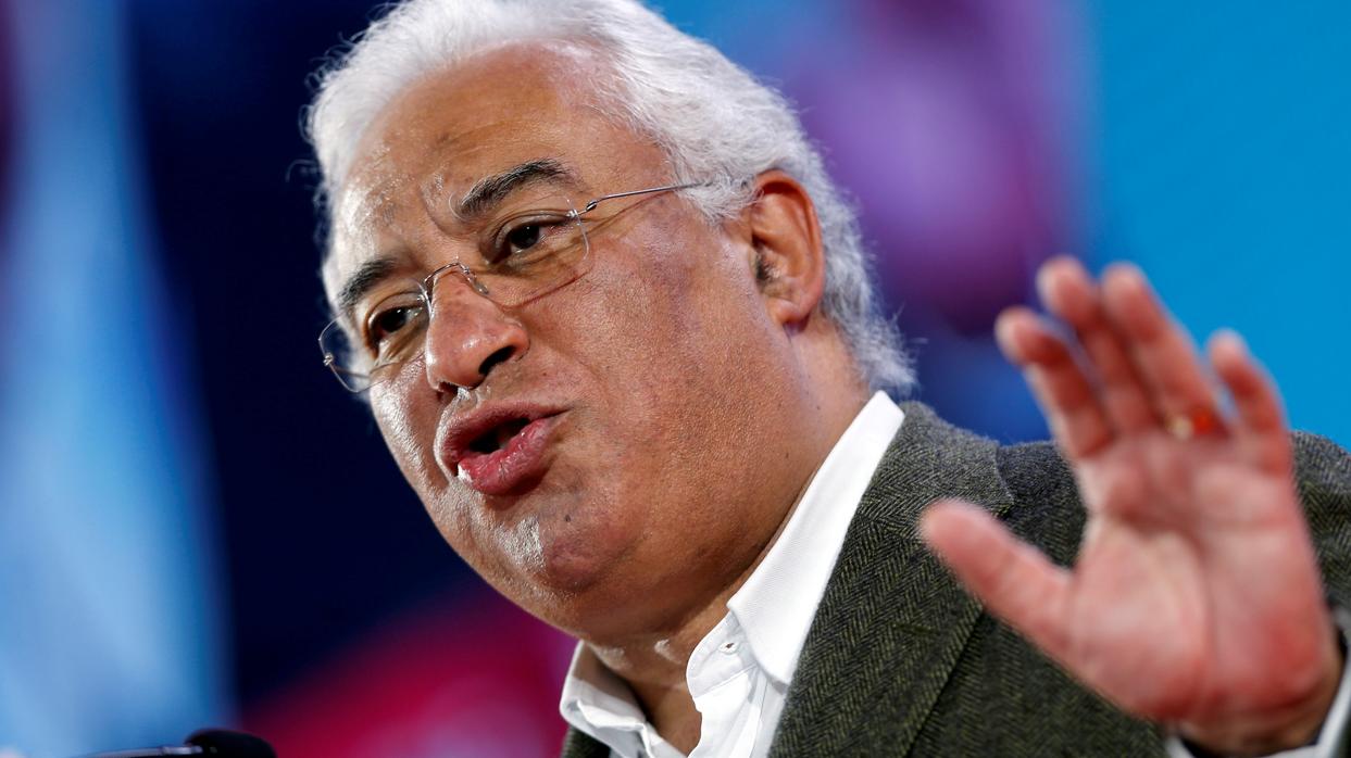 El primer ministro de Portugal, António Costa, en un acto de los socialistas europeos en Lisboa en diciembre