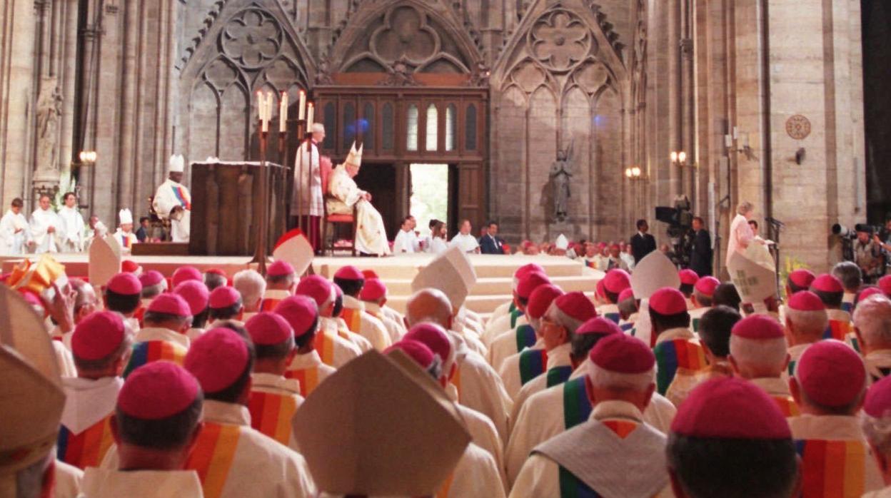 Juan Pablo II, en la beatificación de Frédéric Ozanam, en 1997