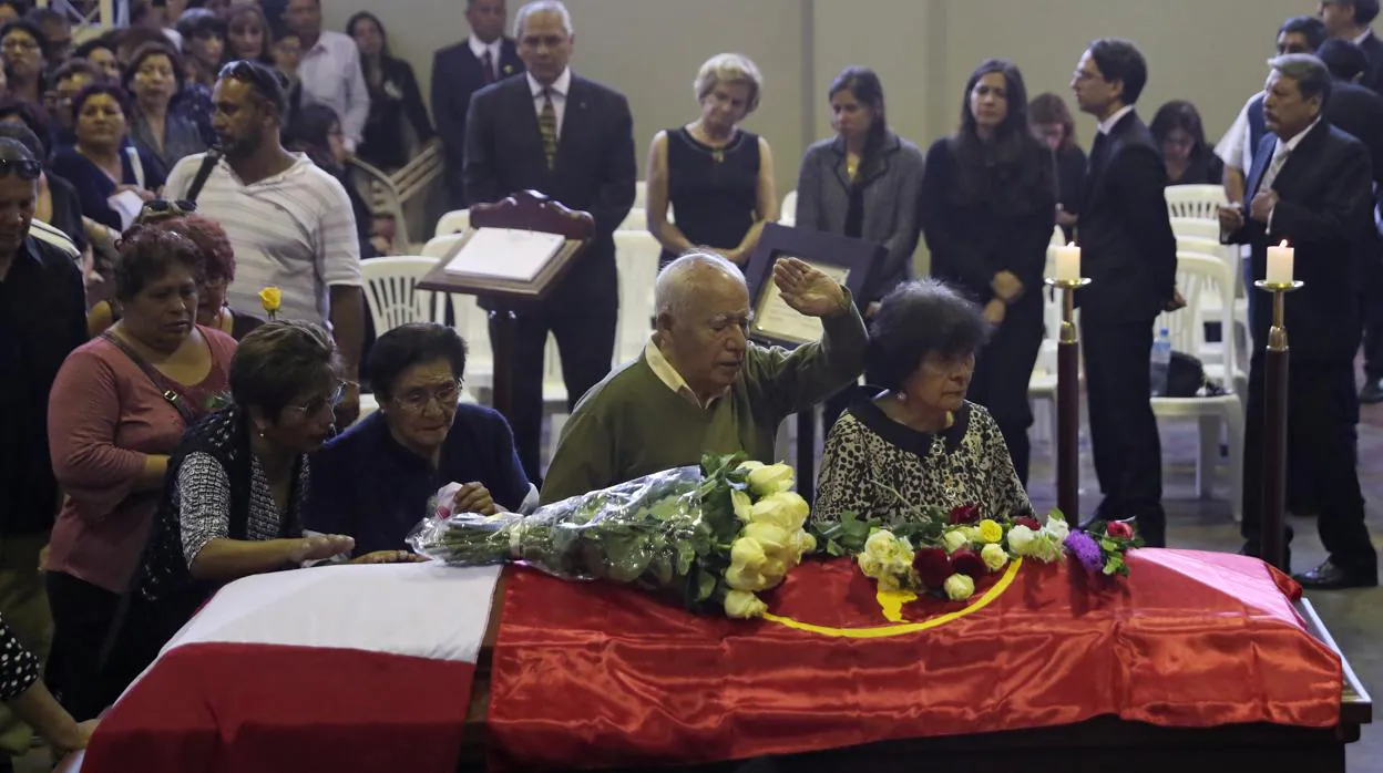 El funeral de Alan García en Lima