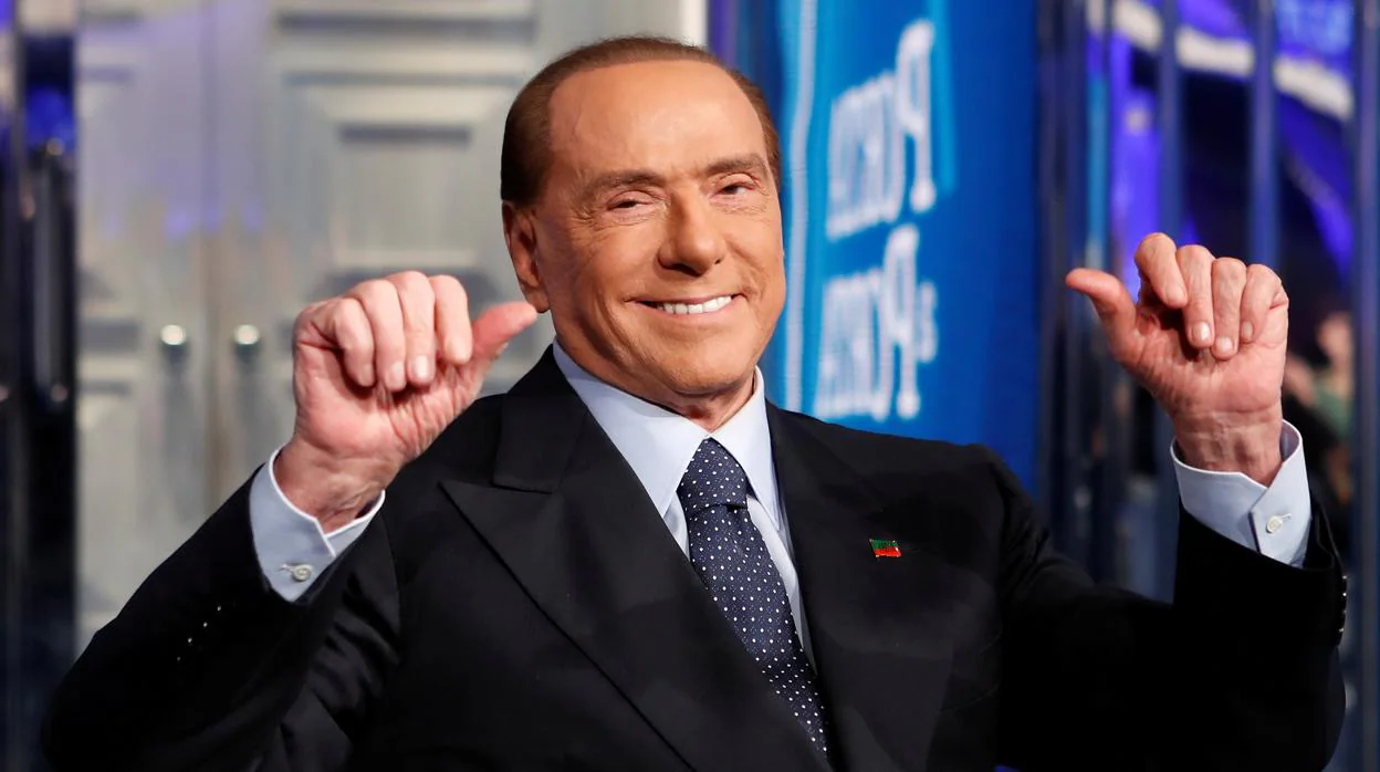 Berlusconi en la TV el pasado mes de enero