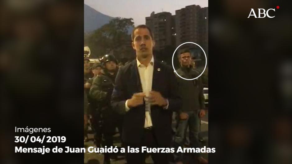 Leopoldo López liberado por las fuerzas opositoras en Venezuela