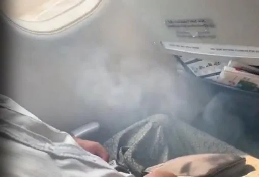 El humo entra en la cabina tras el aterrizaje